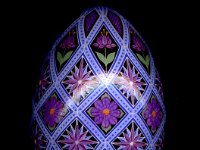 Purple Diamonds Ukrainian Easter Egg Pysanky By So Jeo